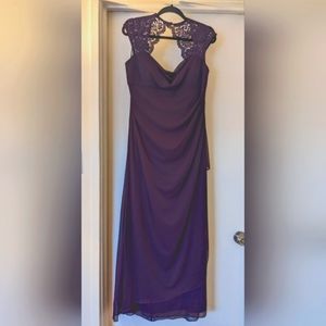 Xscape Cap Sleeve Floor Length Gown, Size 14P